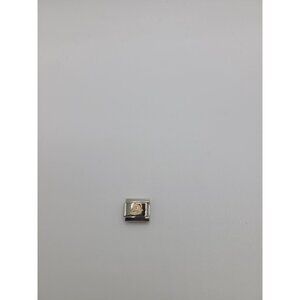 Italian Charm Bracelet Link Santa Claus  18K and stainless steel